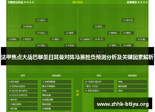 法甲焦点大战巴黎圣日耳曼对阵马赛胜负预测分析及关键因素解析